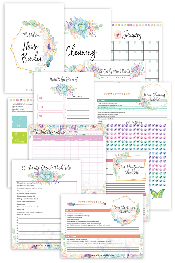 Deluxe Home Binder (47 Pages)