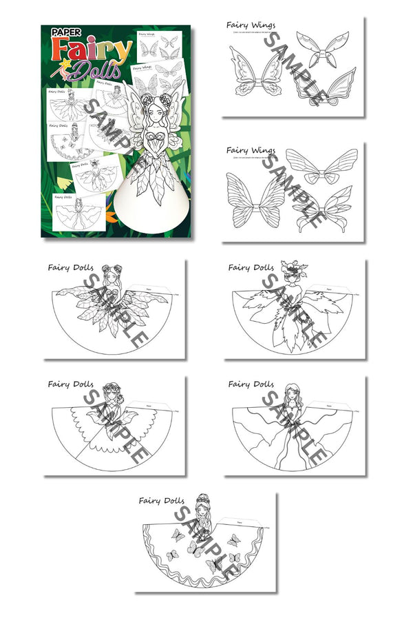 Paper Fairy Dolls ( 9 Pages )