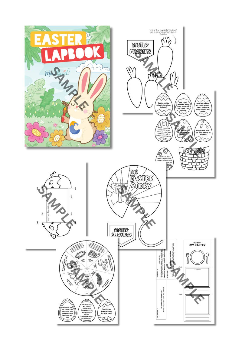 Easter Lapbook Printable (6 Pages)