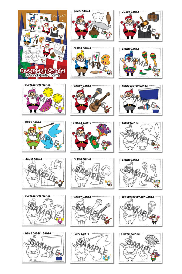 Diguise a Santa Printable ( 20 Pages )