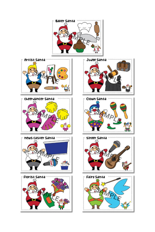 Diguise a Santa Printable ( 20 Pages )