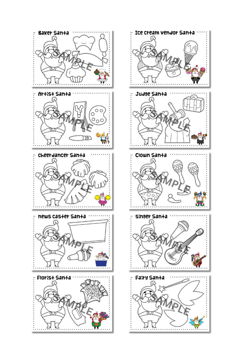 Diguise a Santa Printable ( 20 Pages )