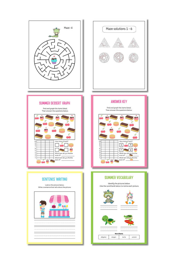 Kid's Summer Activities Printable ( 28 Pages)