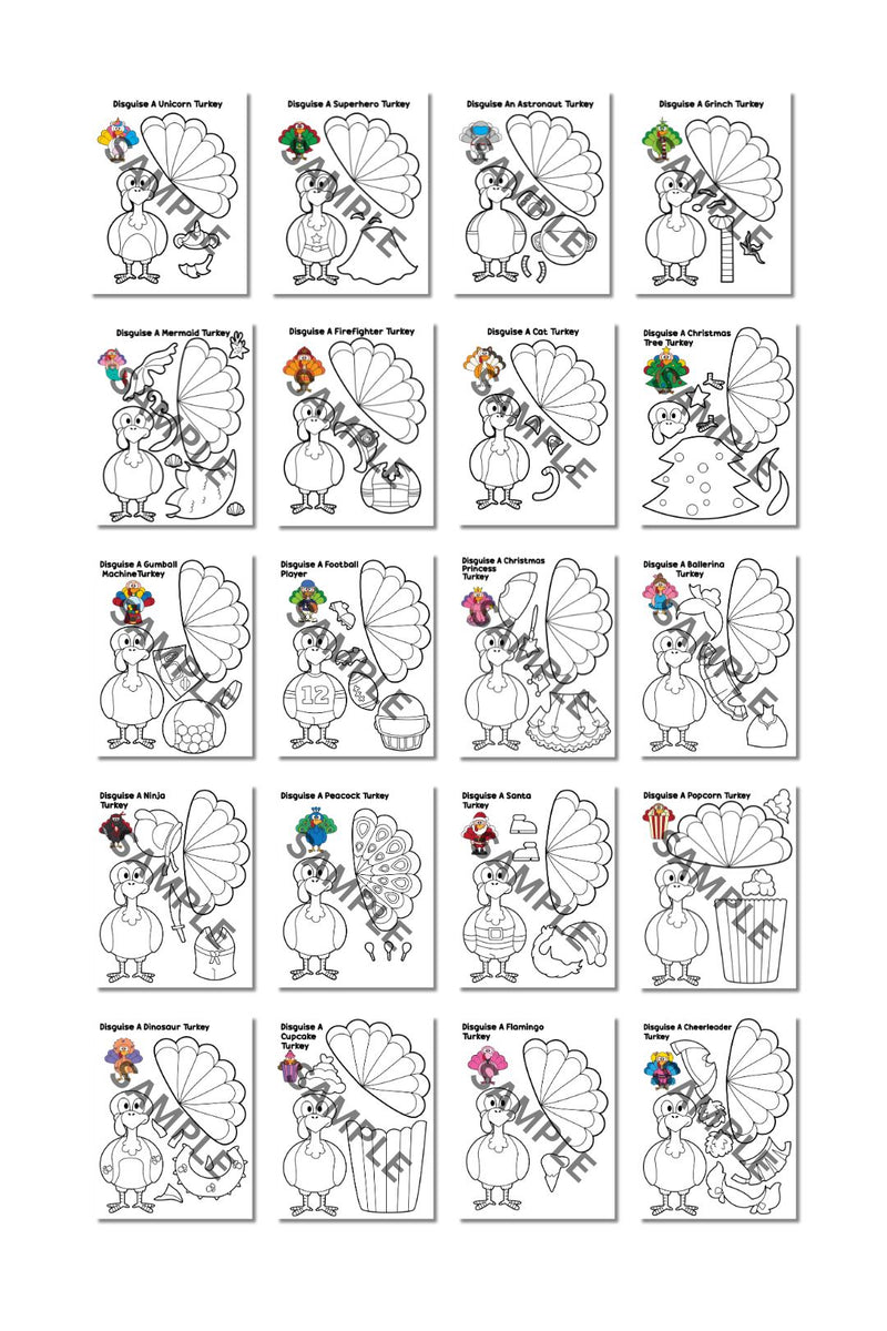 Disguise a Turkey Printable ( 40 Pages )