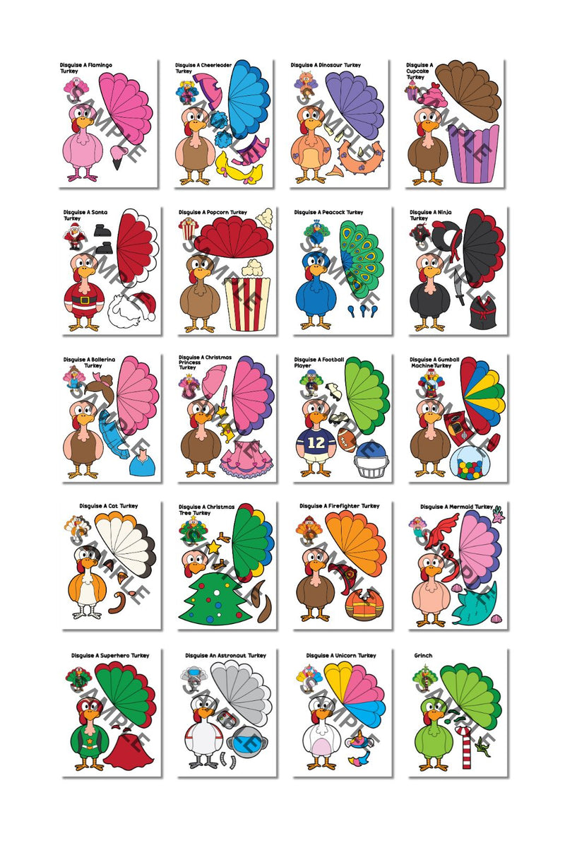 Disguise a Turkey Printable ( 40 Pages )