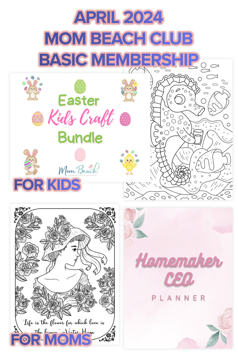 April 2024 Mom Beach Club Basic Membership Pack