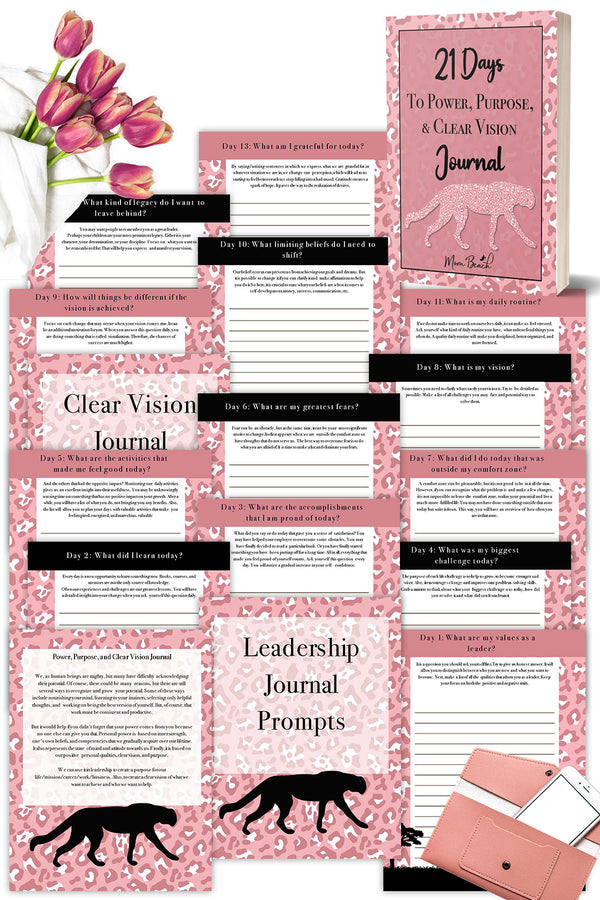 21 Days to Power, Purpose, and Clear Vision Journal (28 Pages)