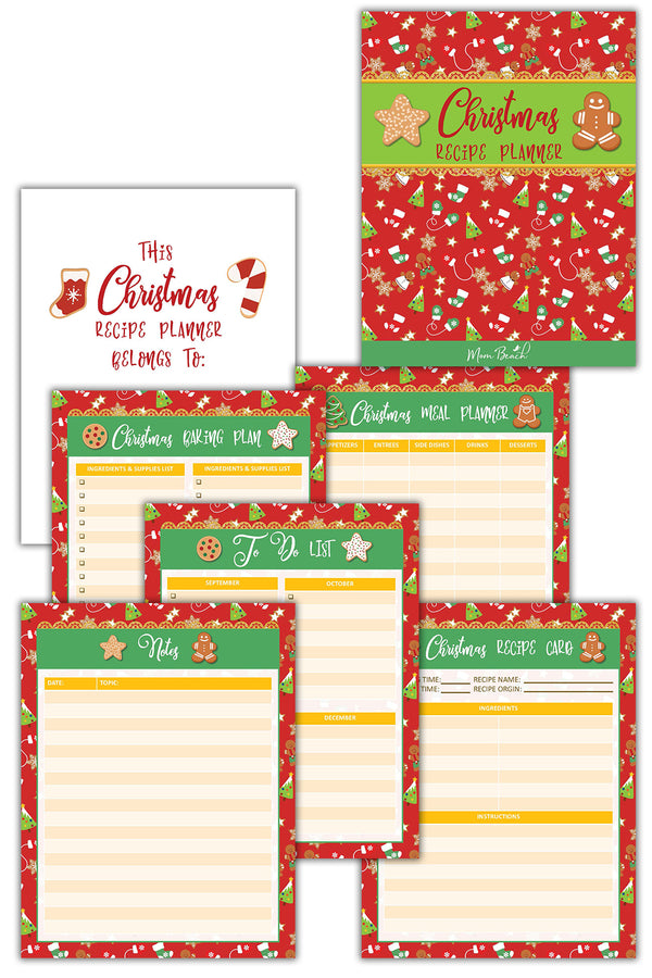 Christmas Recipe Planner ( 9 Pages )