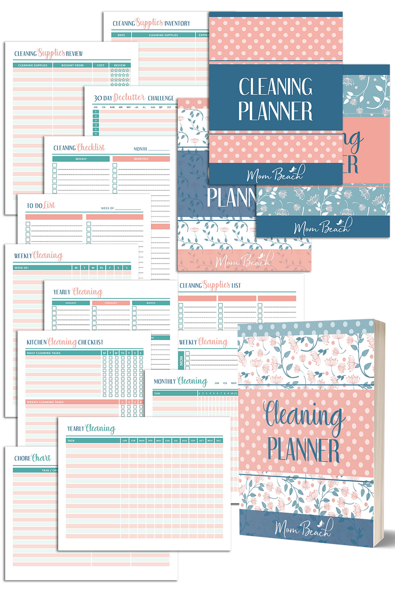 Cute Cleaning Planner (39 Pages)