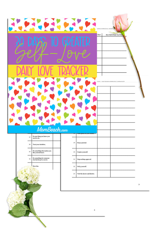 30 Days To Greater Self-Love Tracker (4 Pages)