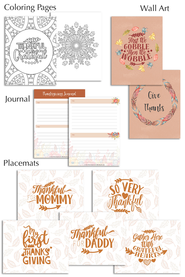 Thanksgiving Planner and Journal (51 Pages)
