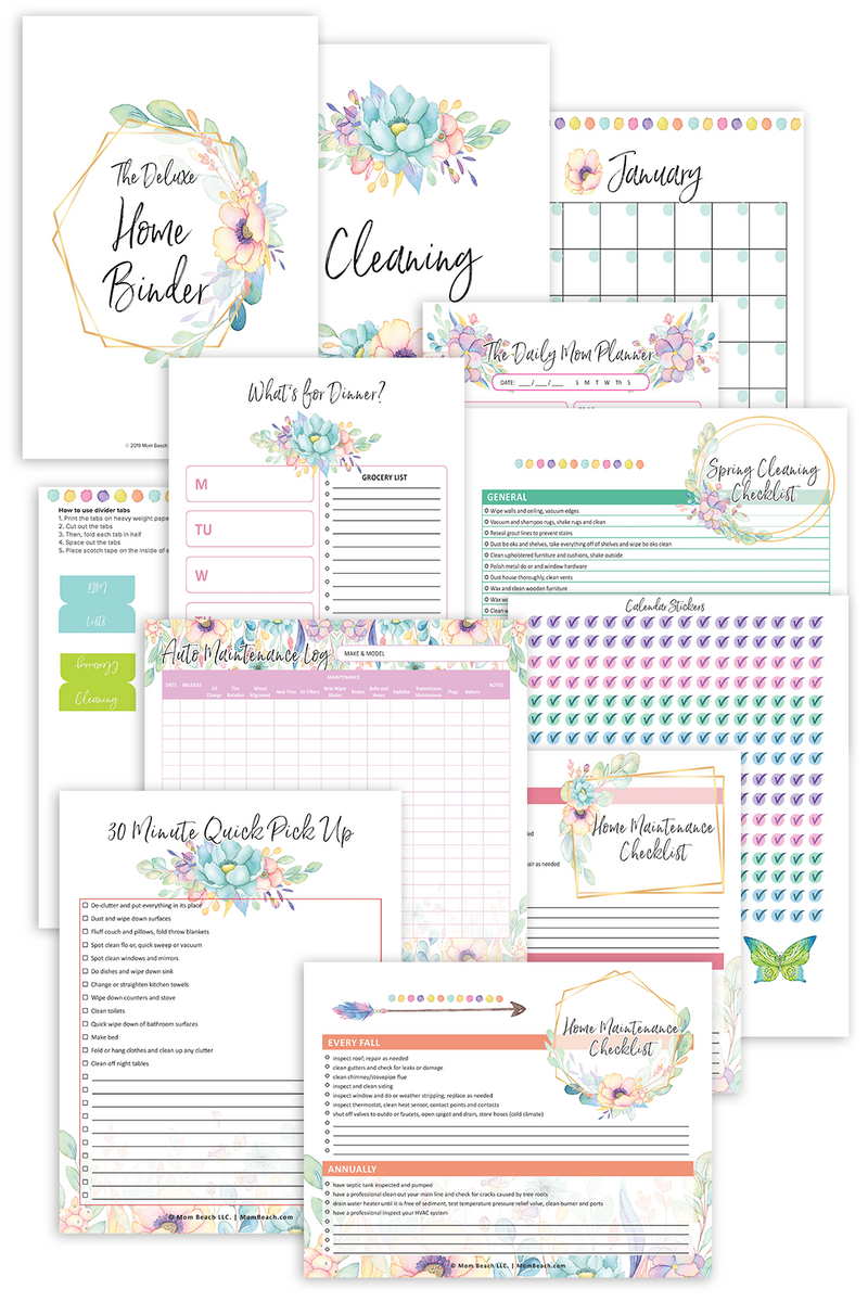 Special Deluxe Home Binder (47 Pages)
