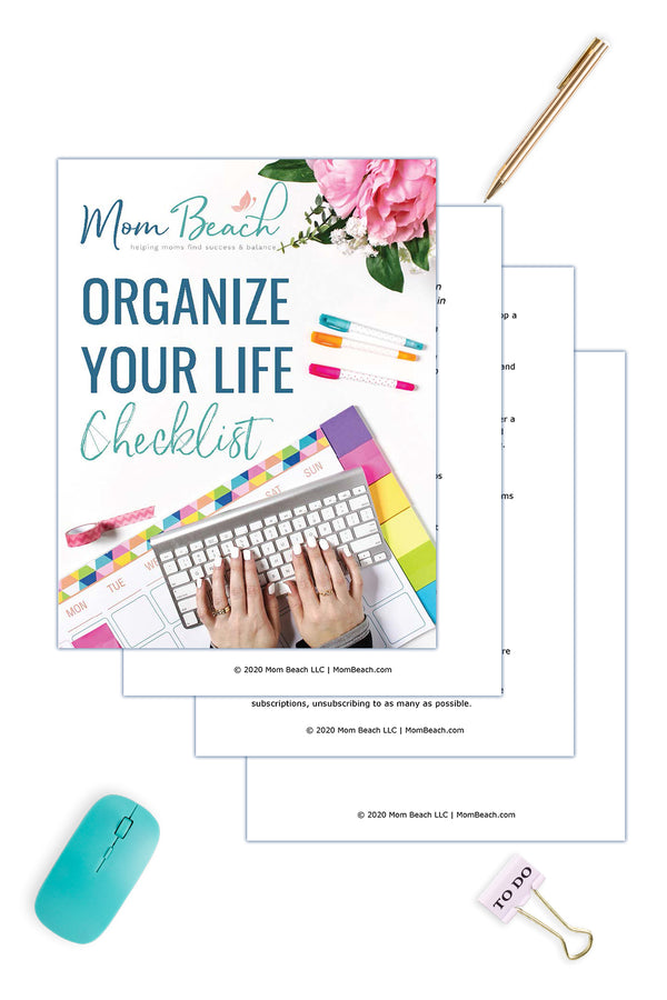 Organize Your Life Checklist ( 4 Pages)