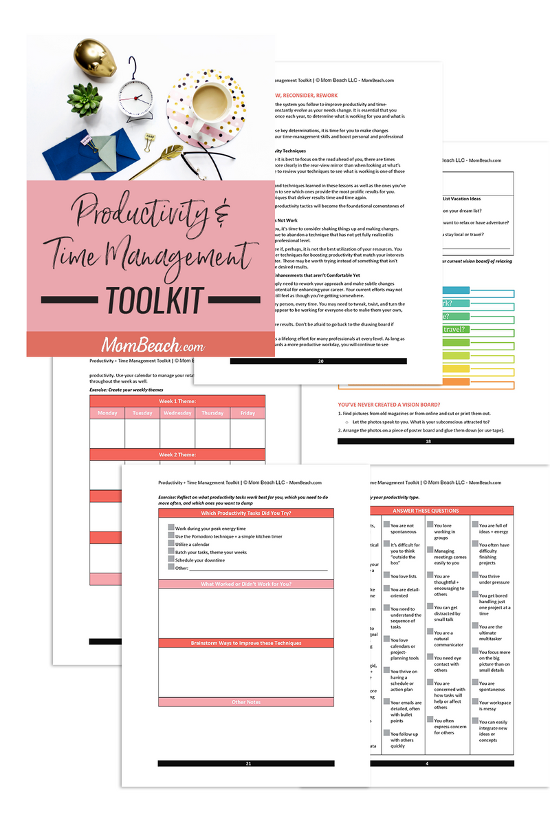 Productivity and Time Management Toolkit (24 Pages)