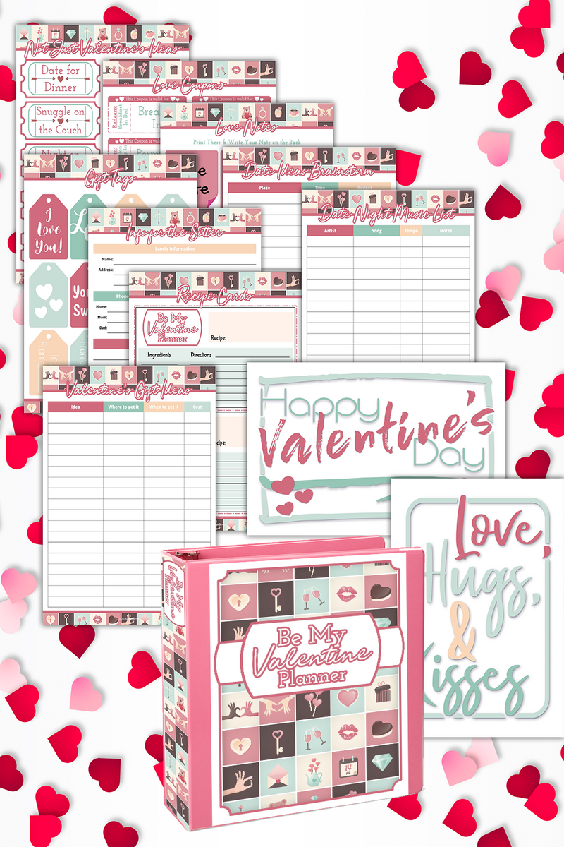 Be My Valentine Planner ( 25 Pages )